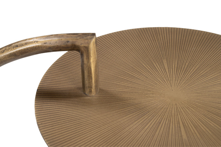 Zuo Voler Side Table Brass