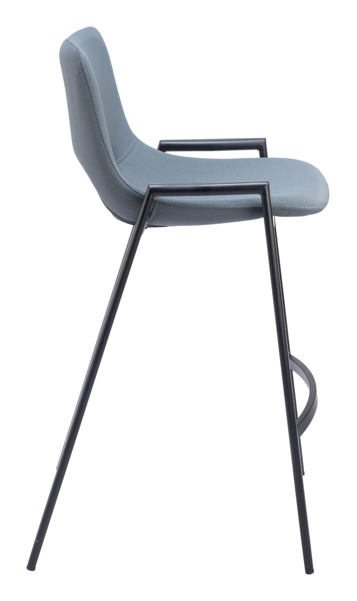 Zuo Desi Counter Stool (Set of 2) Azure Gray