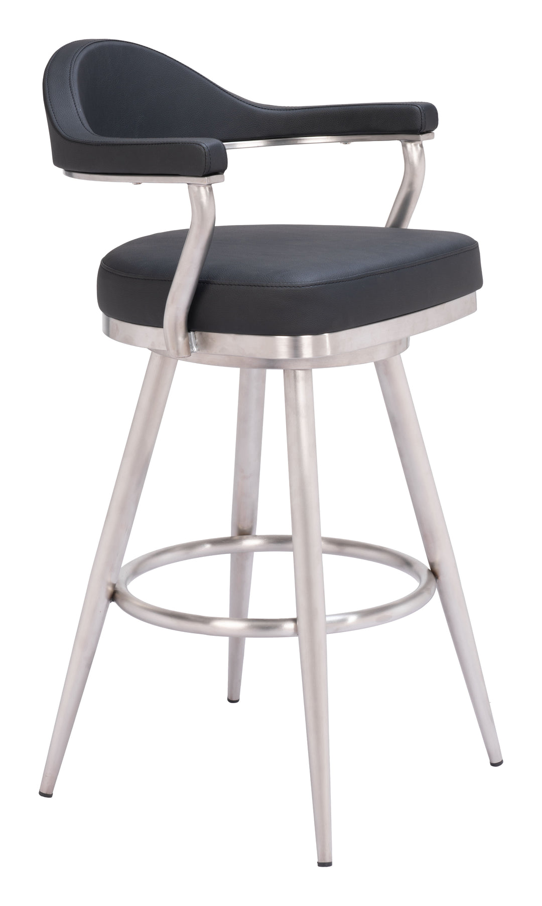 Zuo Vagur Swivel Barstool Black