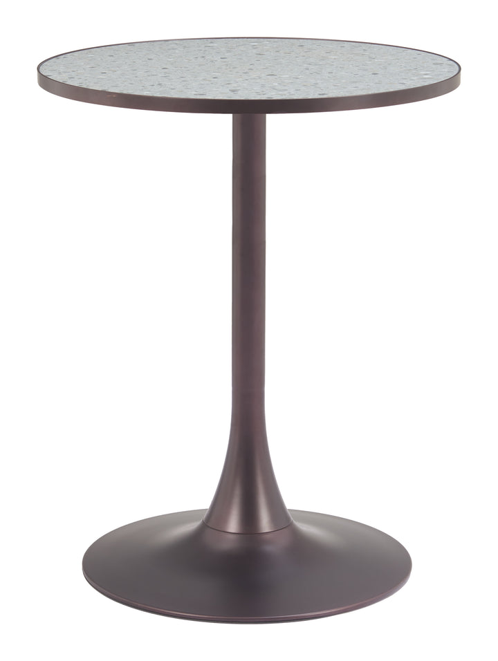 Zuo Bite Bistro Table Gray & Bronze