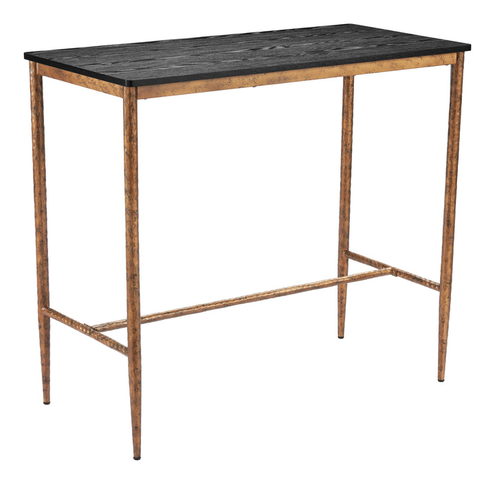 Zuo Nida Bar Table Black & Bronze