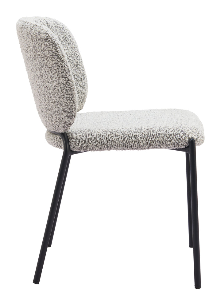 Zuo Plat Dining Chair (Set of 2) Gray