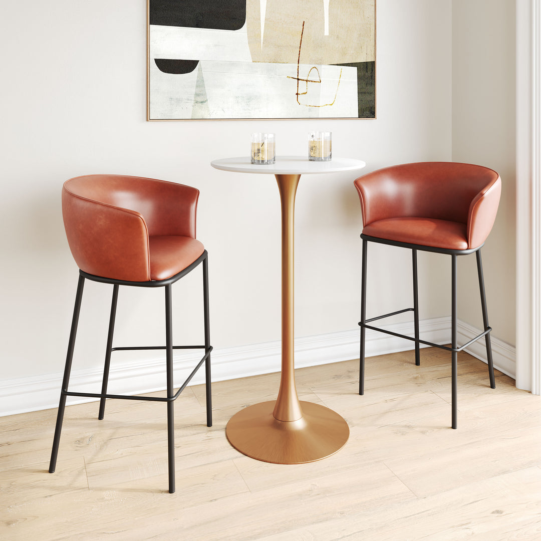 Zuo Garston Barstool Brown