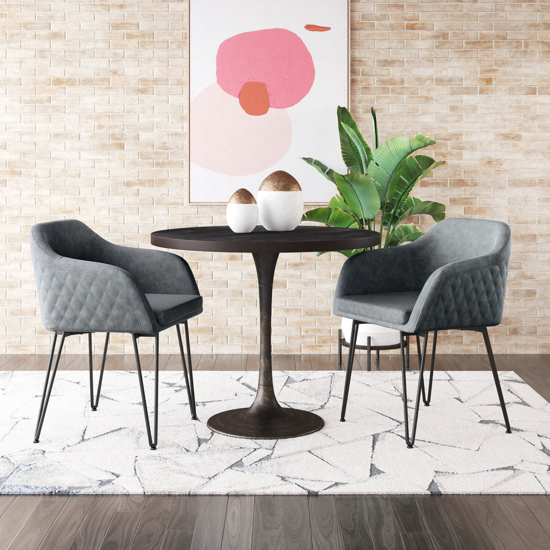 Zuo Braxton Dining Chair (Set of 2) Vintage Gray