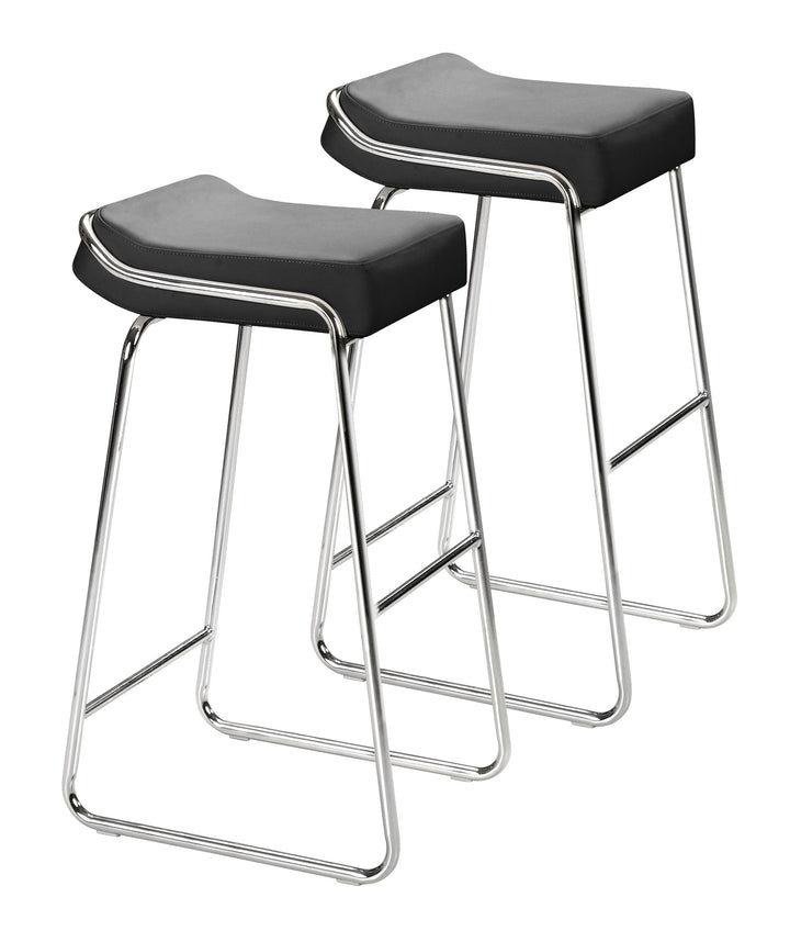 Zuo Wedge Barstool (Set of 2) Black