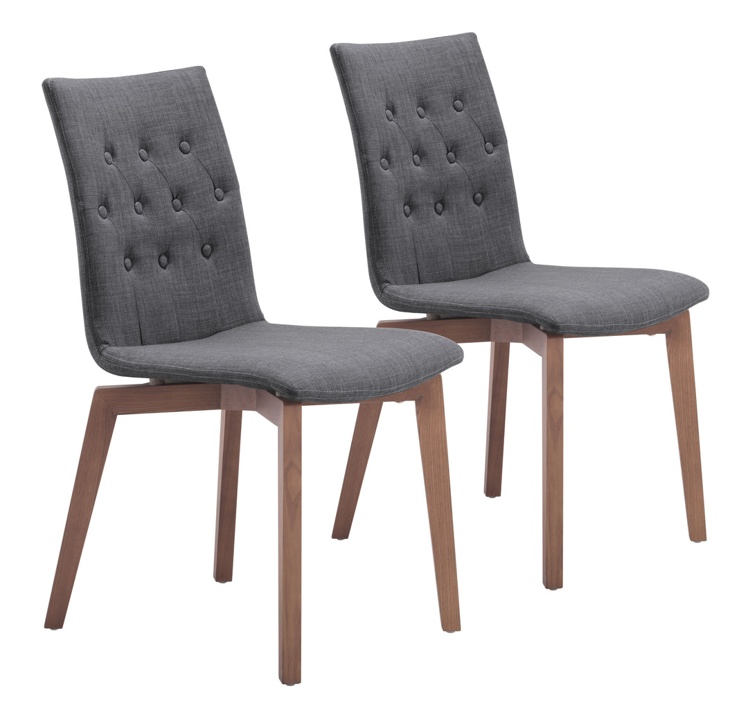 Zuo Orebro Dining Chair (Set of 2) Graphite