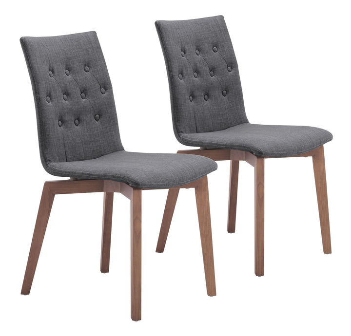 Zuo Orebro Dining Chair (Set of 2) Graphite