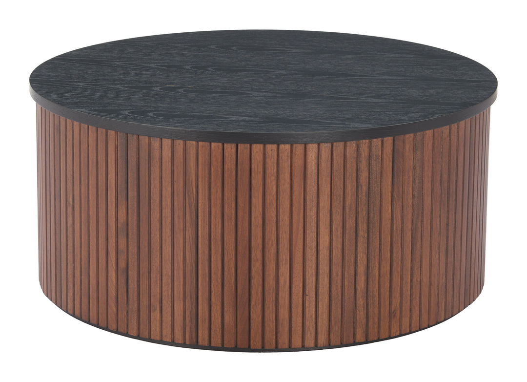 Zuo Nejaus Coffee Table Black & Walnut