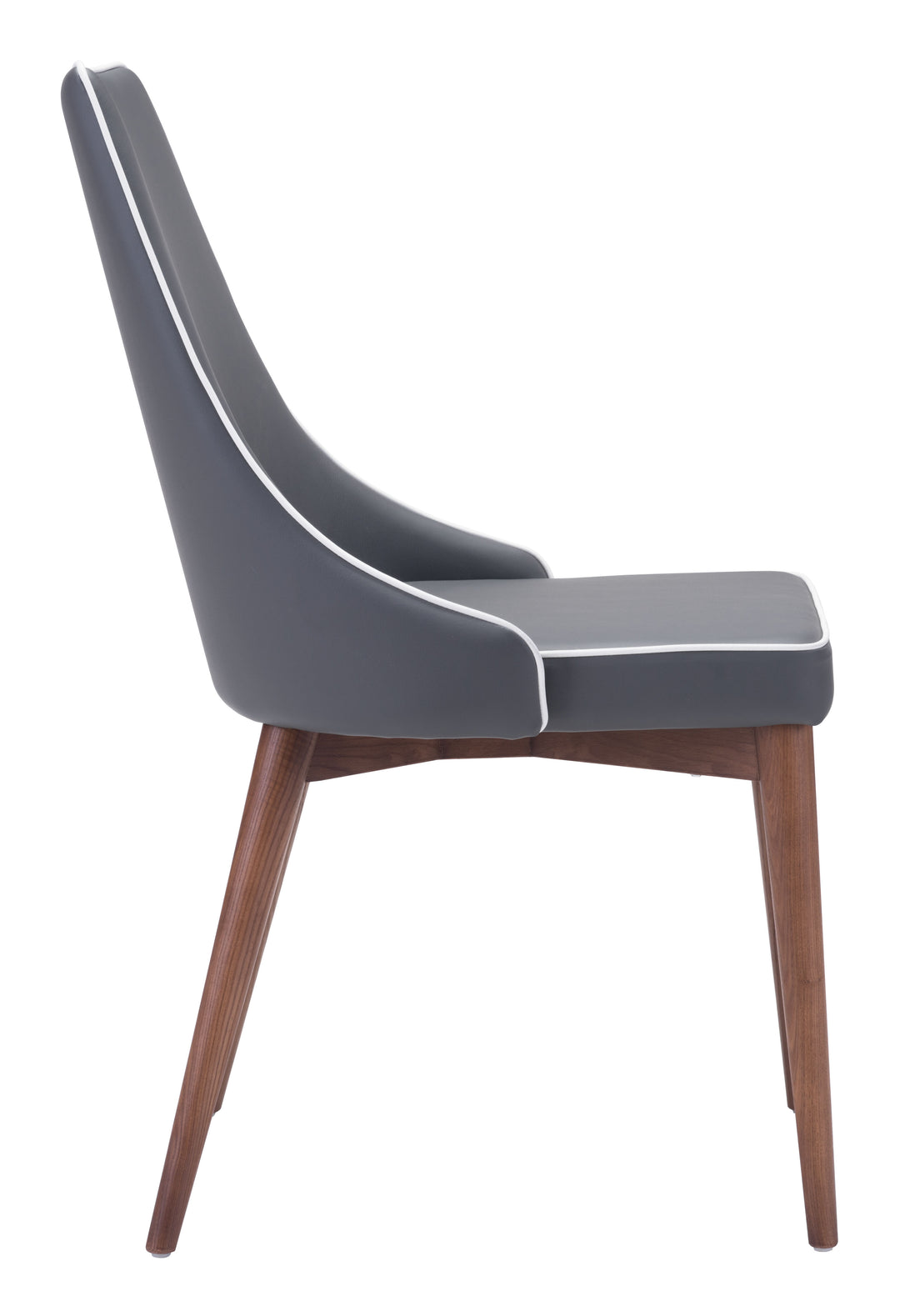 Zuo Moor Dining Chair (Set of 2) Dark Gray