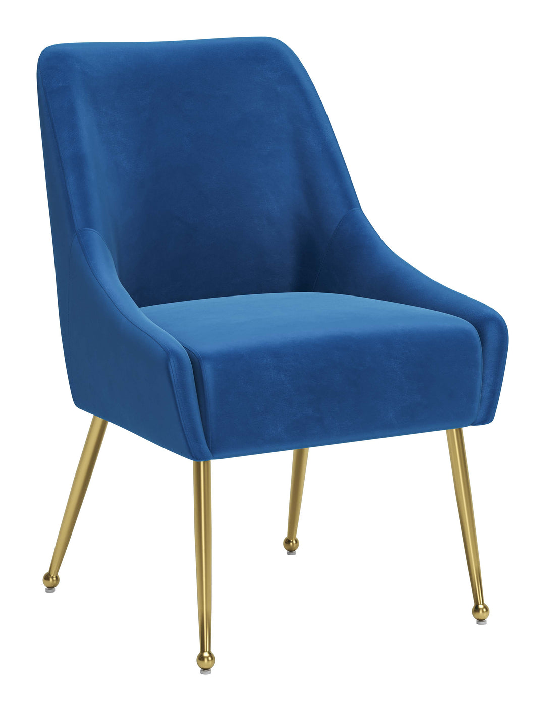 Zuo Maxine Dining Chair Navy Blue & Gold