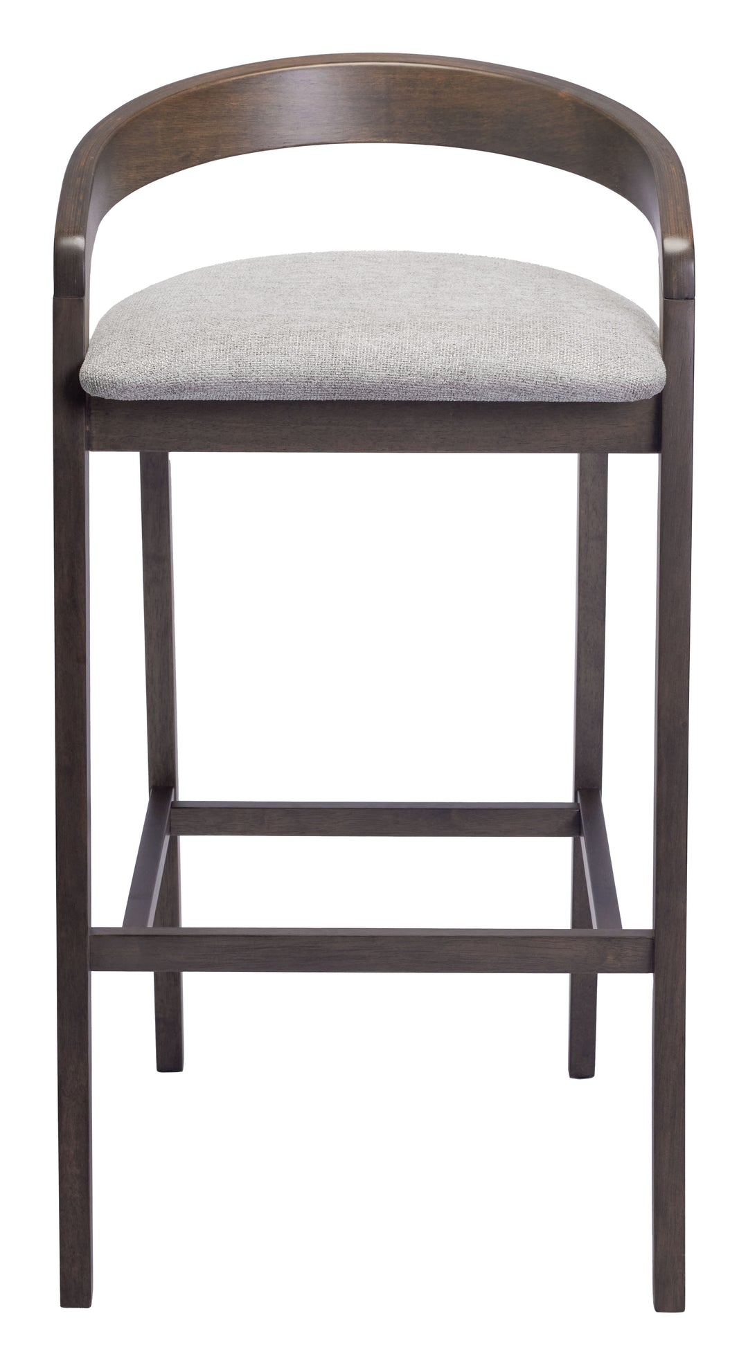 Zuo Troy Barstool (Set of 2) Dove Gray & Espresso