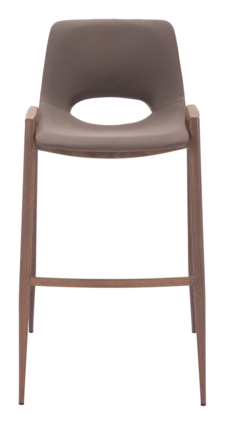 Zuo Desi Barstool (Set of 2) Brown & Walnut