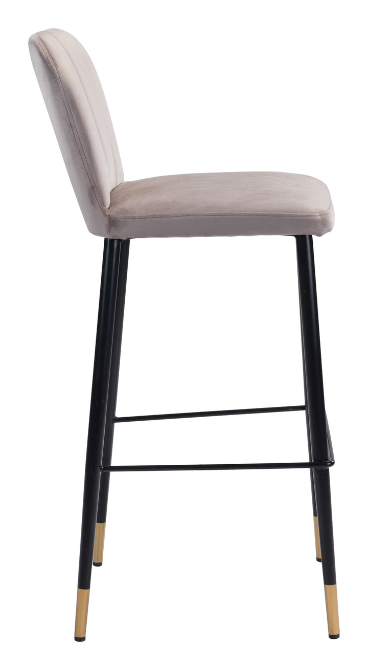 Zuo Manchester Barstool (Set of 2) Gray