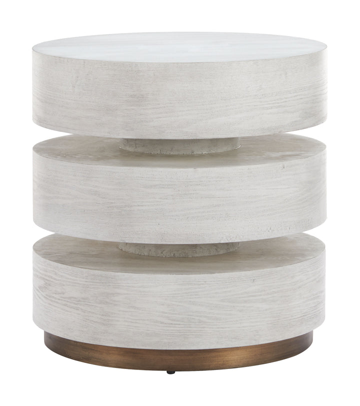 Zuo Laha Side Table Oak White