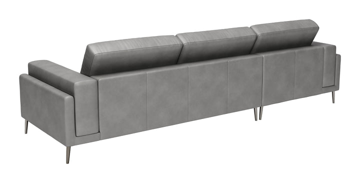 Zuo Bliss LAF Chaise Sectional Gray