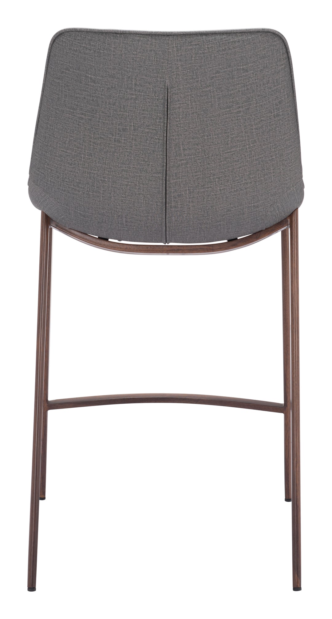 Zuo Magnus Counter Stool (Set of 2) Slate Gray & Walnut