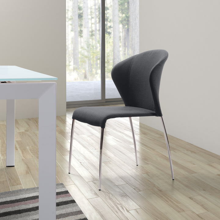Zuo Oulu Dining Chair (Set of 4) Graphite