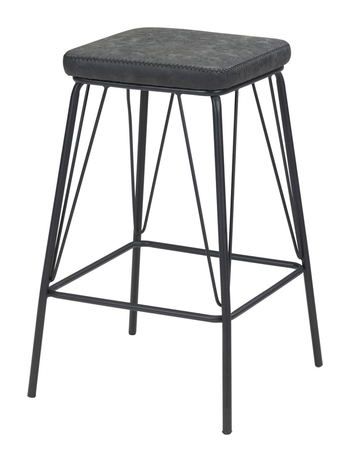 Zuo Samuel Counter Stool (Set of 2) Vintage Black