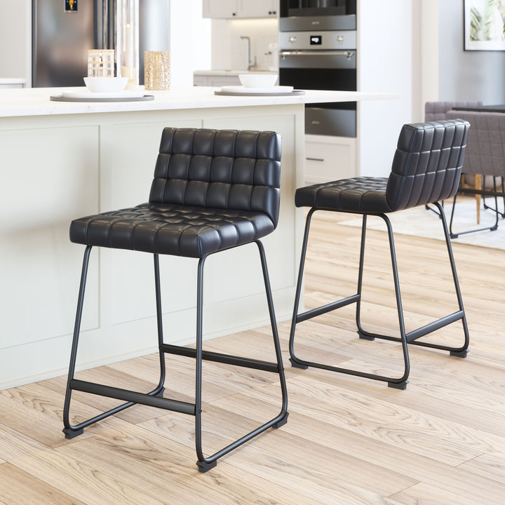 Zuo Pago Counter Stool (Set of 2) Black