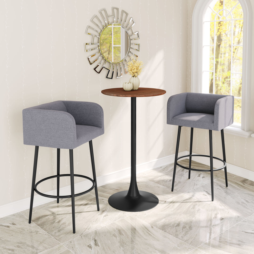 Zuo Horbat Barstool (Set of 2) Gray