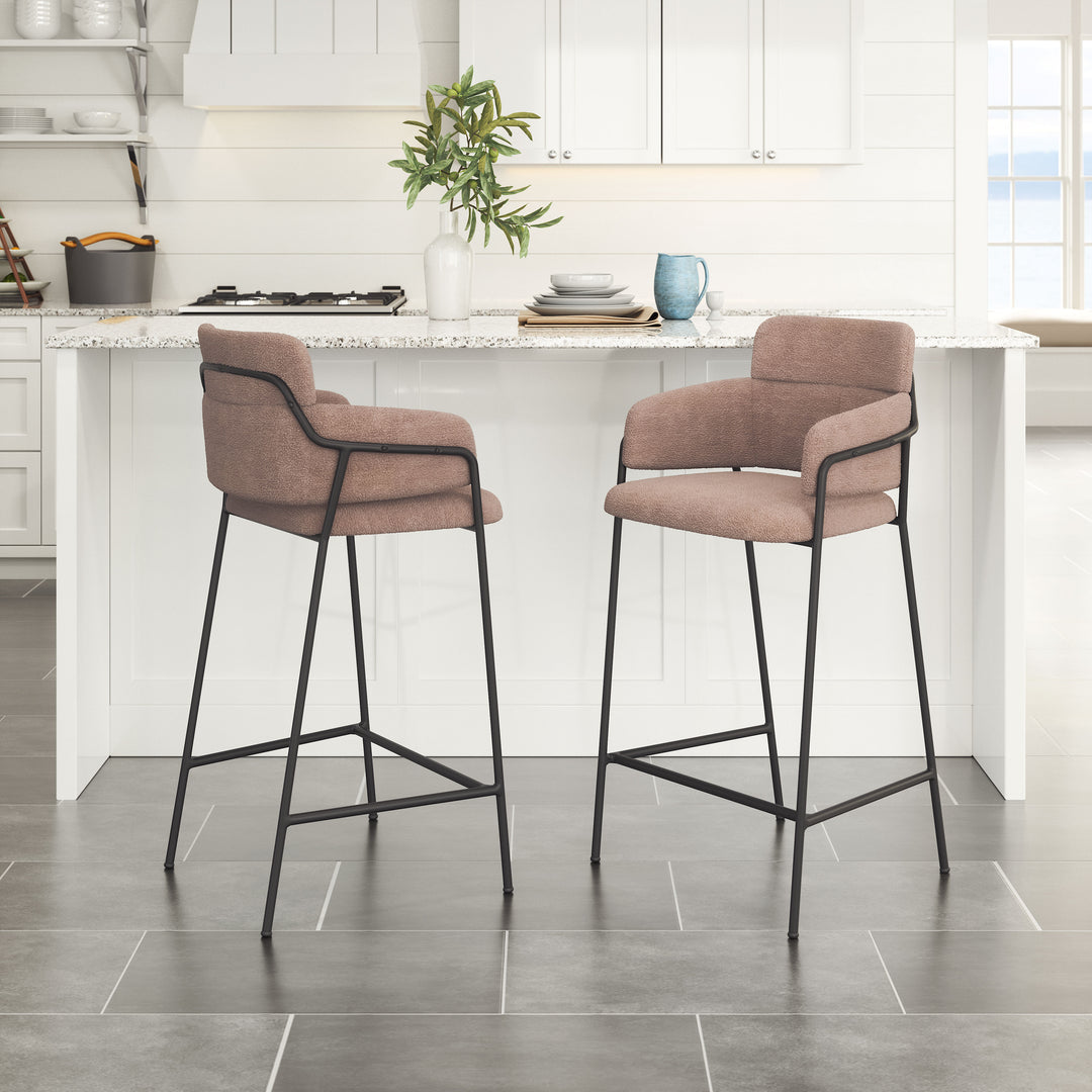 Zuo Marcel Counter Stool (Set of 2) Brown