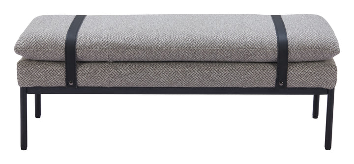 Zuo Padd Bench Gray