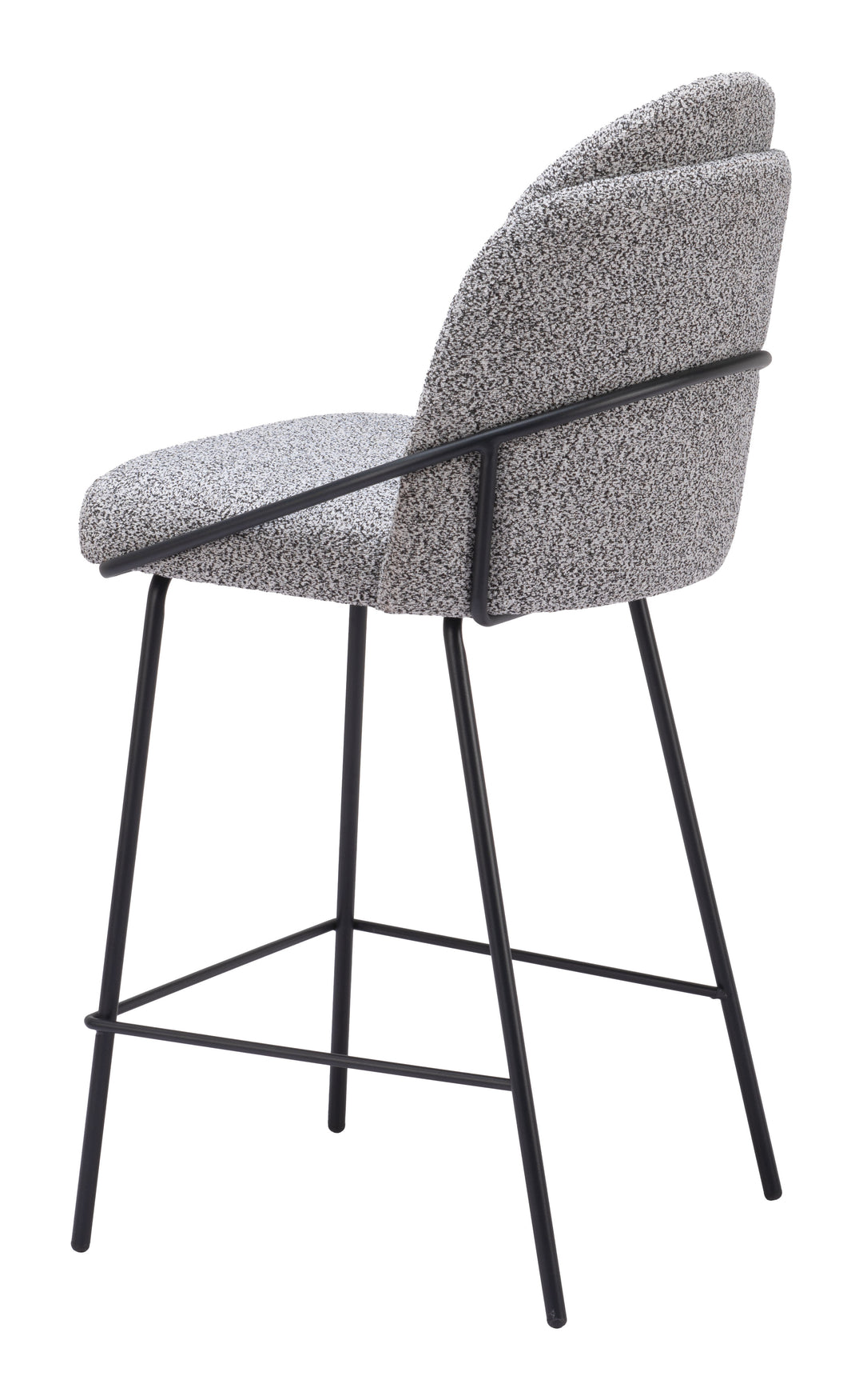 Zuo Jambi Counter Stool (Set of 2) Black & White