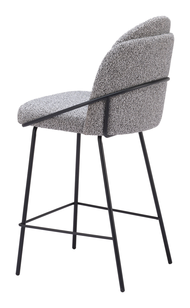 Zuo Jambi Counter Stool (Set of 2) Black & White
