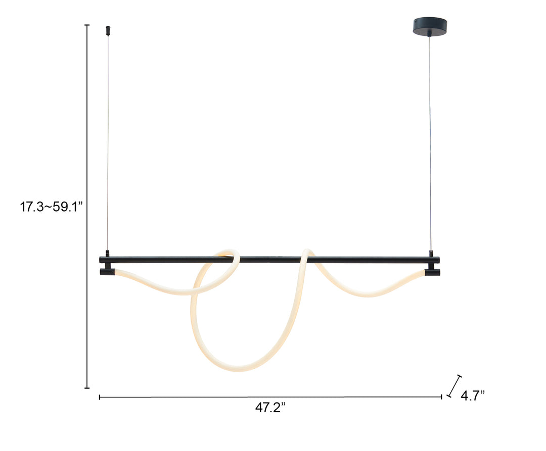 Zuo Adder Ceiling Lamp Black
