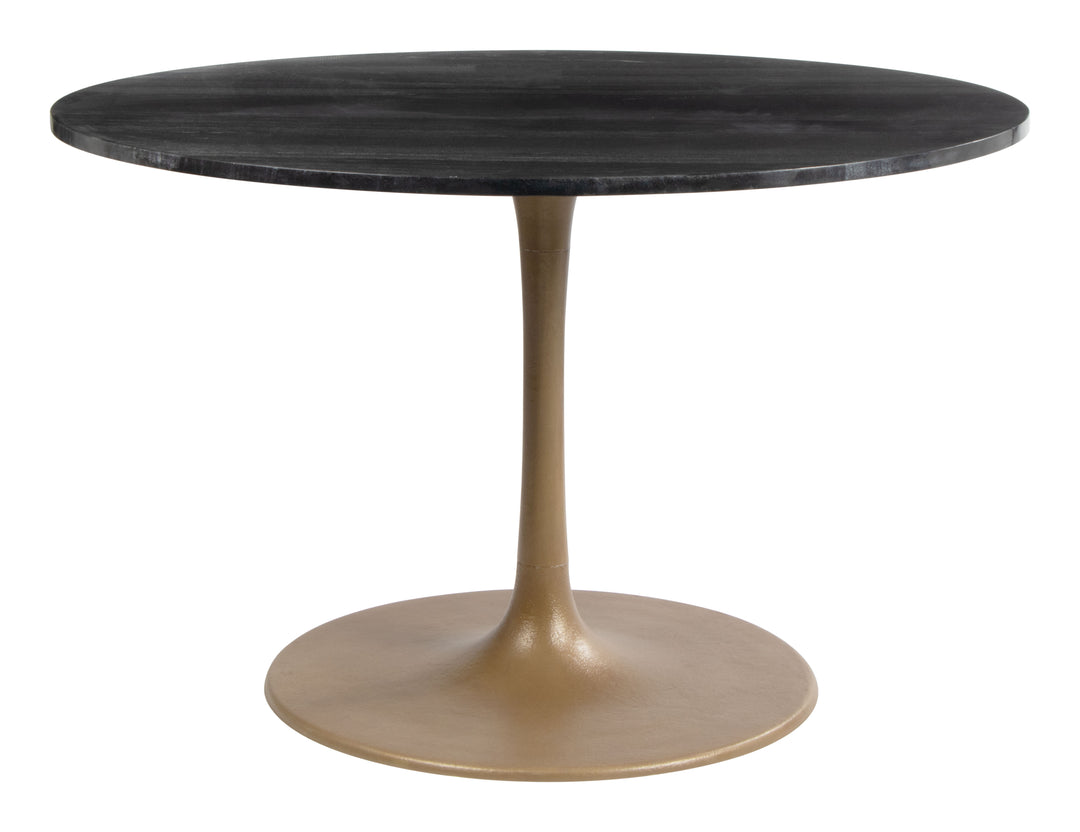 Zuo Taj Dining Table Black & Gold