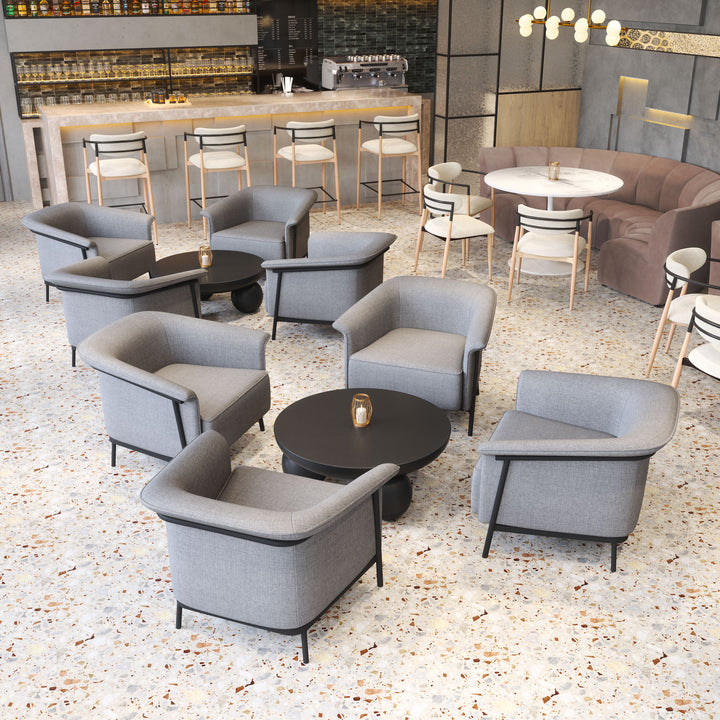Zuo Burry Accent Chair Slate Gray