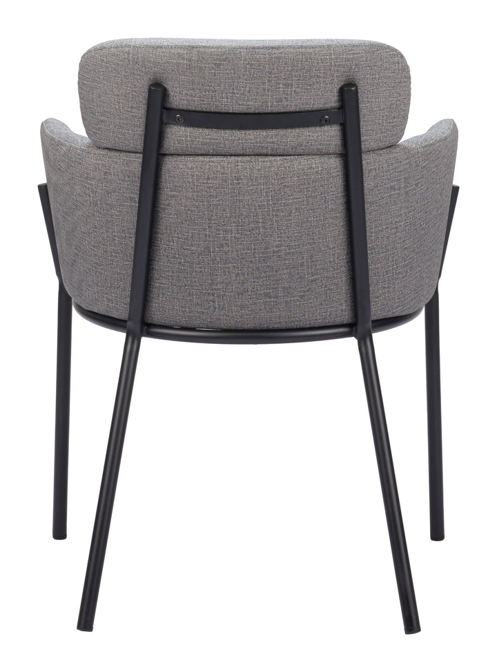Zuo Bremor Dining Chair (Set of 2) Slate Gray