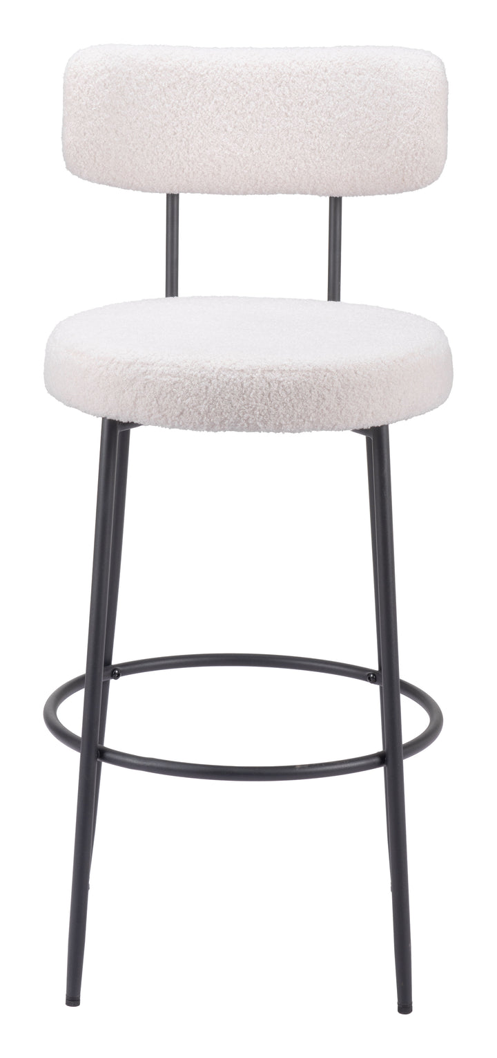 Zuo Blanca Barstool (Set of 2) Ivory