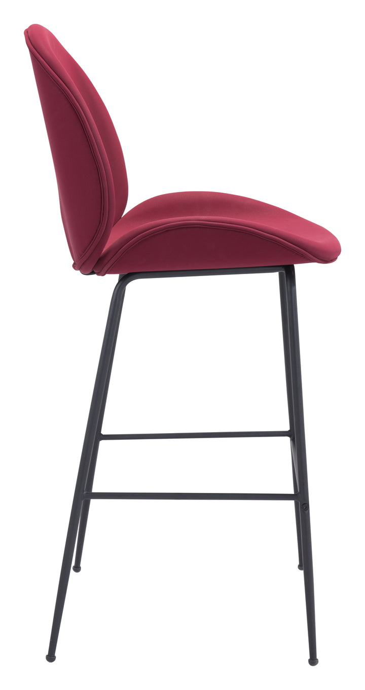 Zuo Miles Barstool Red