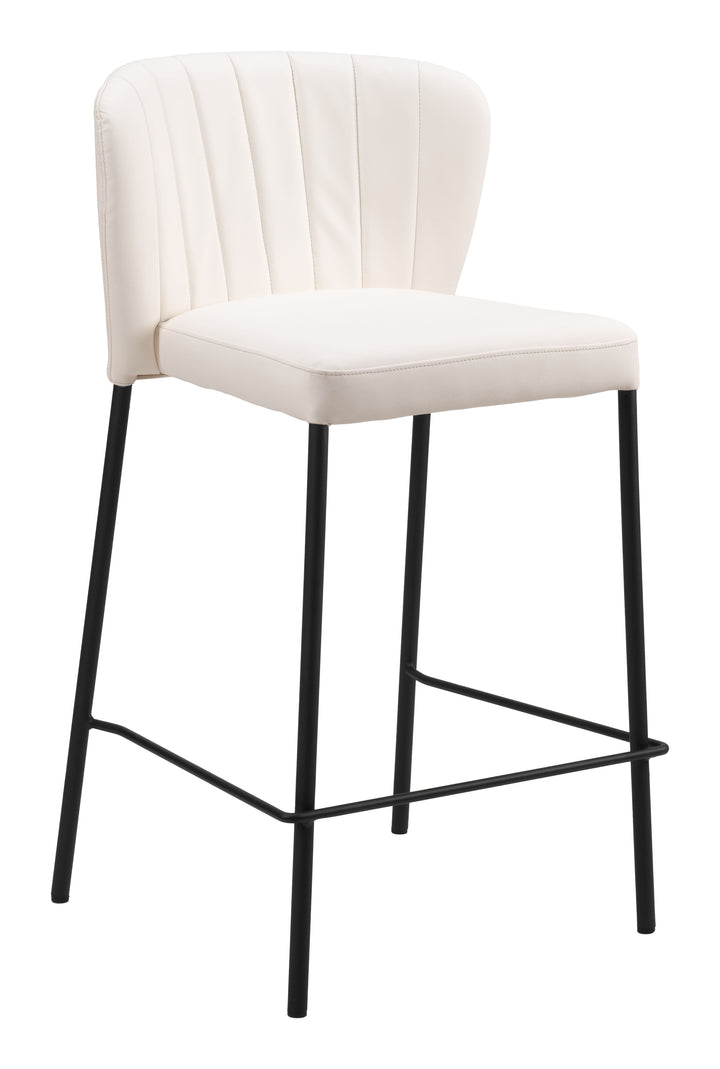 Zuo Linz Counter Stool (Set of 2) Cream