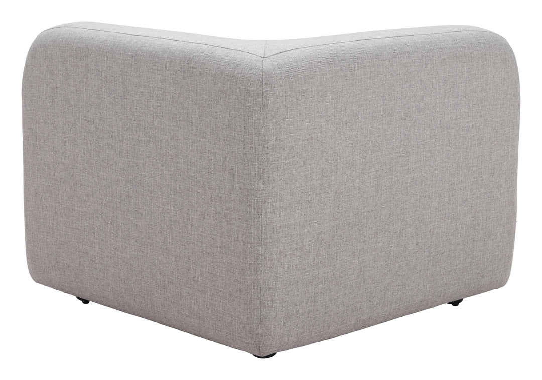Zuo Biak Corner Chair Gray