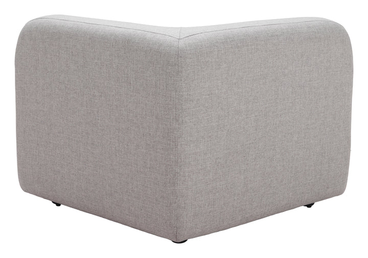 Zuo Biak Corner Chair Gray