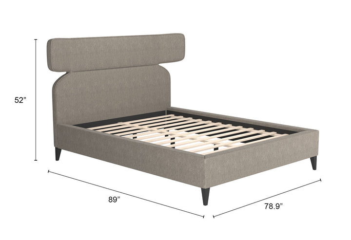 Zuo Dusa Queen Bed Olive Brown