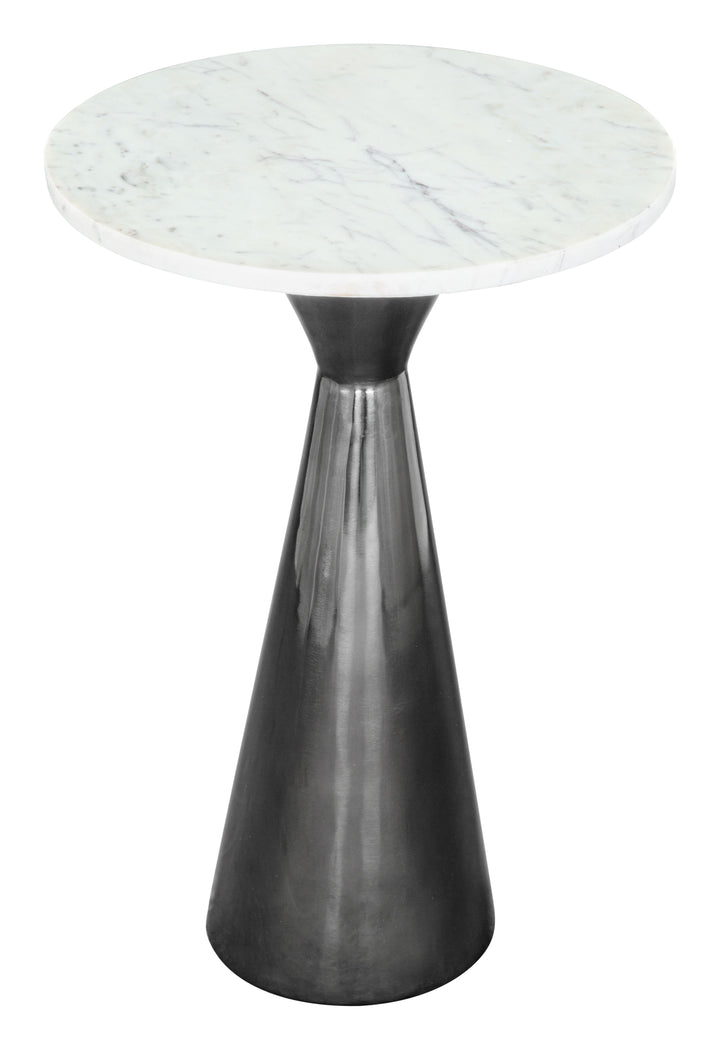 Zuo Tim Side Table White & Black