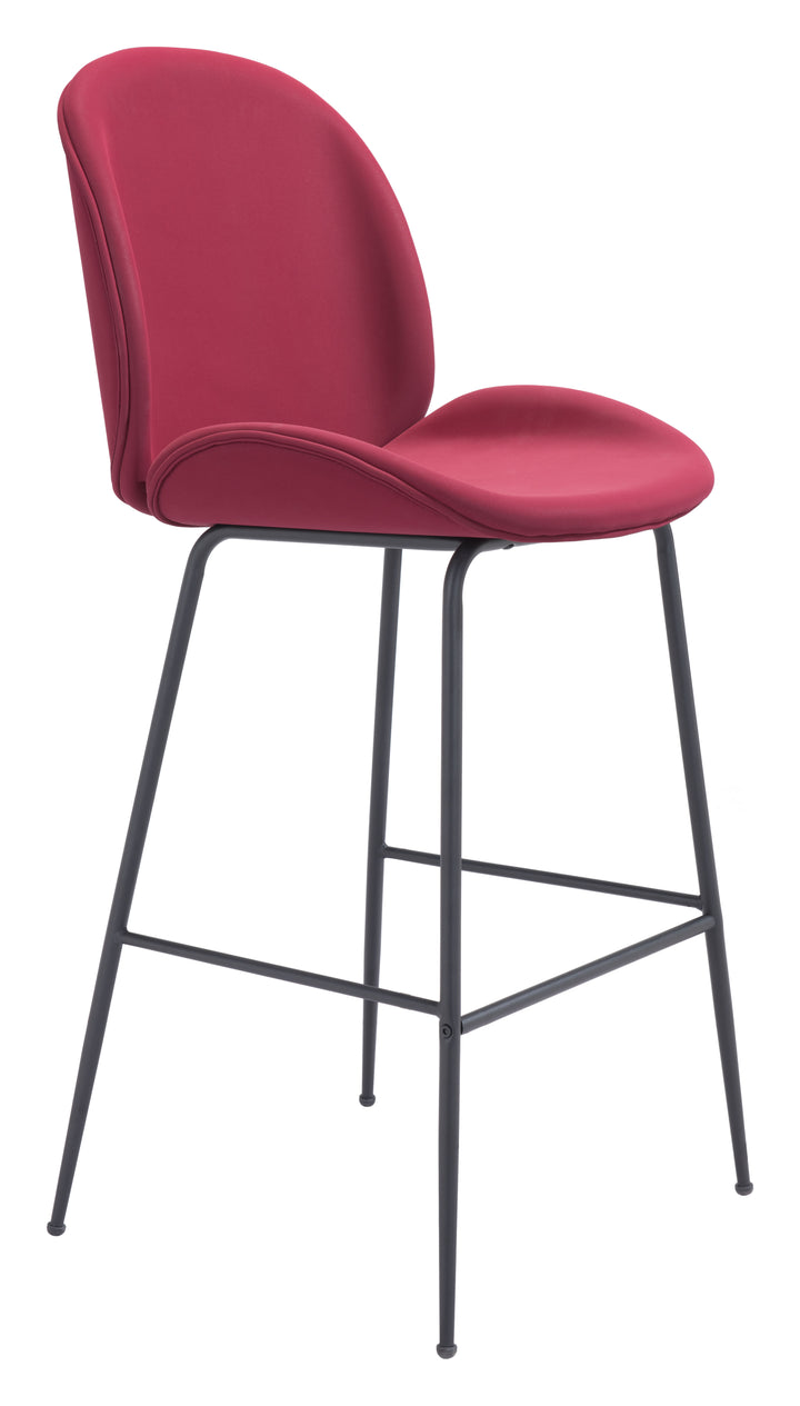 Zuo Miles Barstool Red