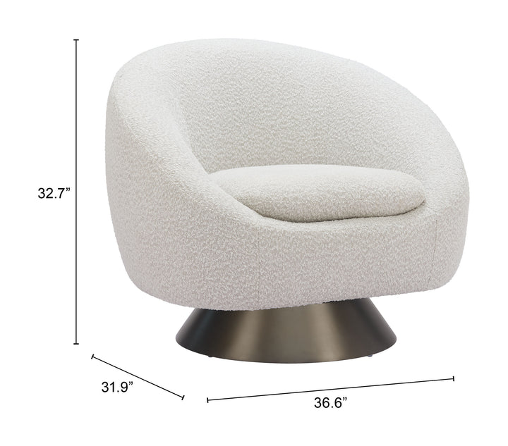 Zuo Modan Swivel Chair Misty Gray