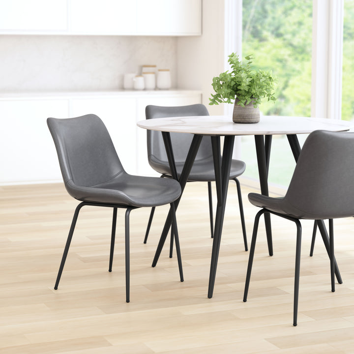 Zuo Byron Dining Chair (Set of 2) Gray