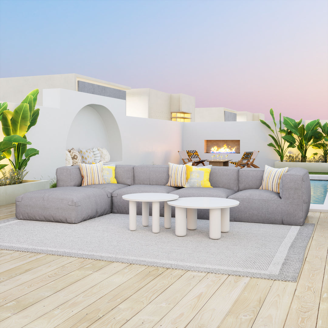 Zuo Ola Coffee Table Set (2-Piece) White