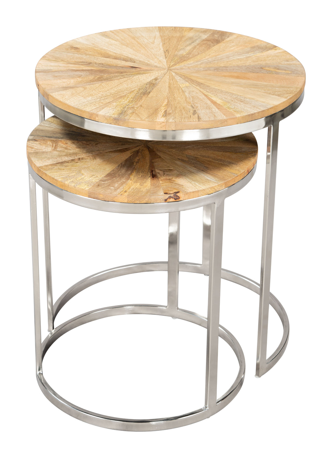 Zuo Bari Nesting Table Set (2-Piece) Natural