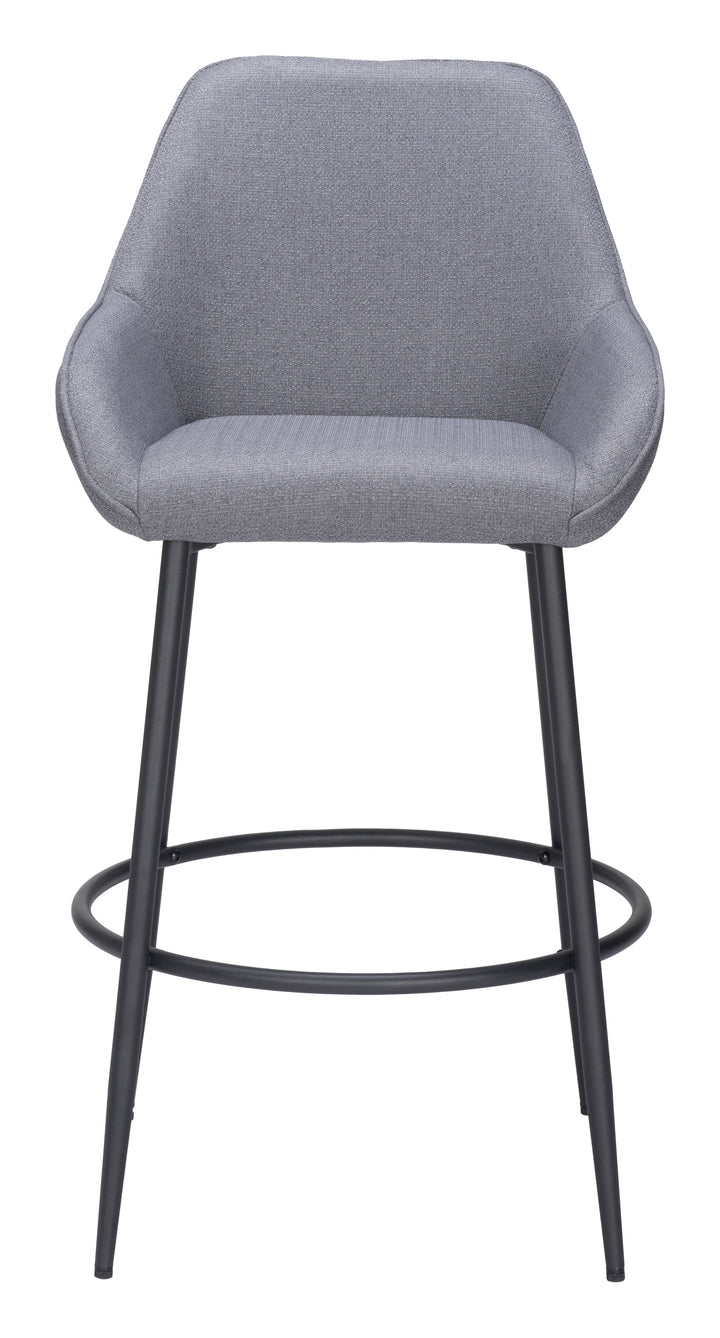 Zuo Vila Barstool (Set of 2) Gray