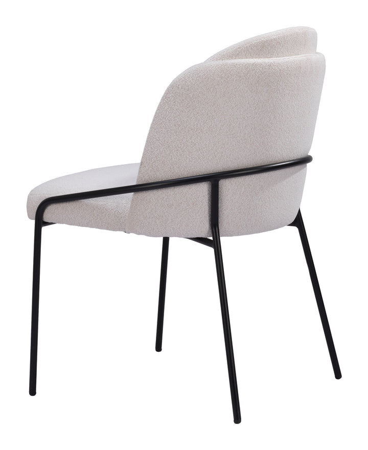 Zuo Jambi Dining Chair (Set of 2) Ivory