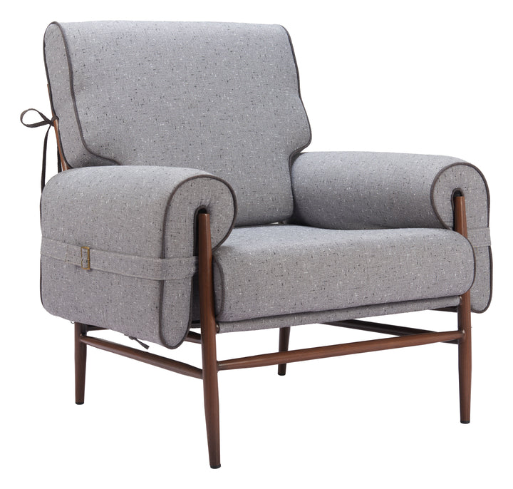 Zuo Klem Accent Chair Gray