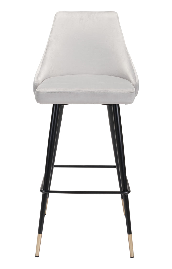 Zuo Piccolo Barstool Gray