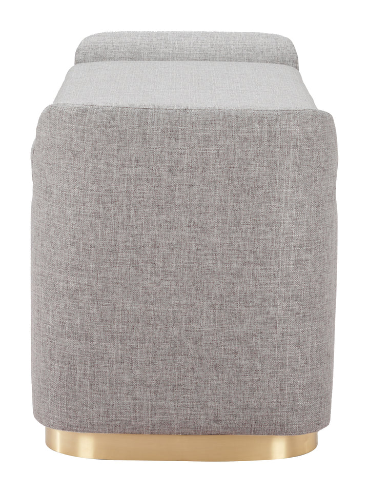 Zuo Dobo Storage Bench Gray