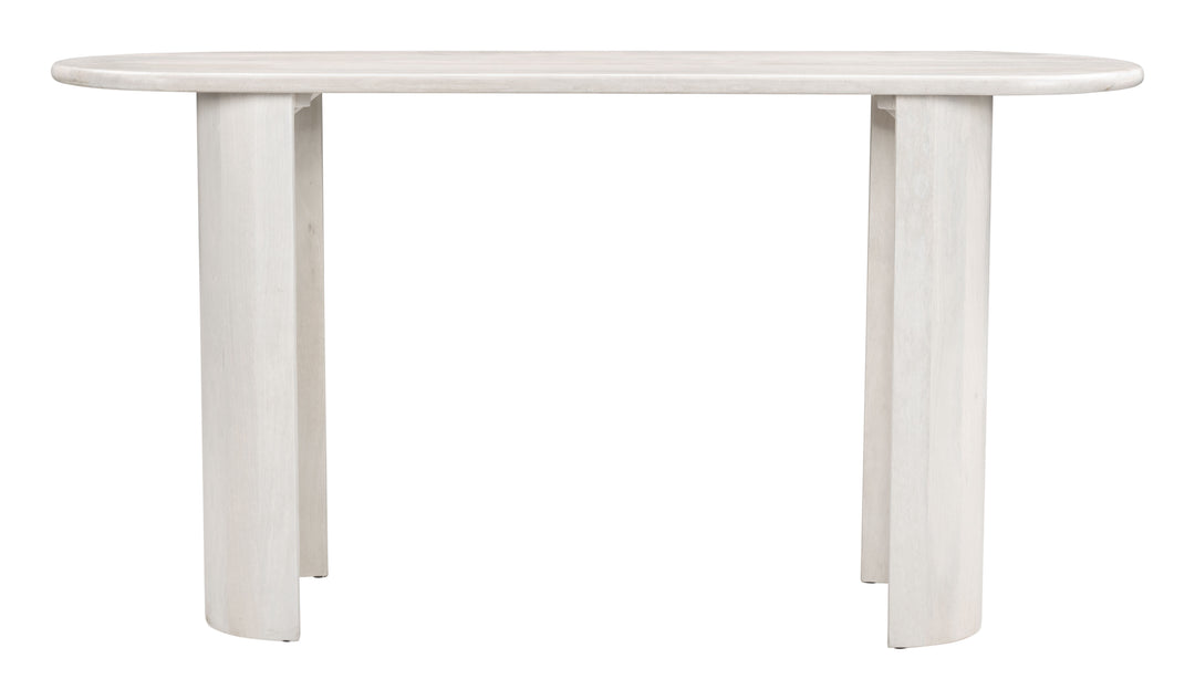 Zuo Risan Console Table Whitewashed